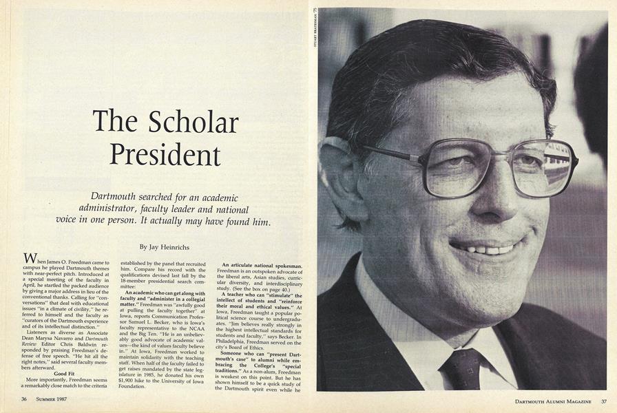 The Scholar President