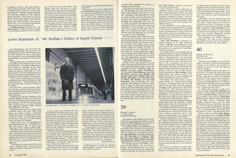 Lewis Harriman Jr. '38: Buffalo's Father of Rapid Transit