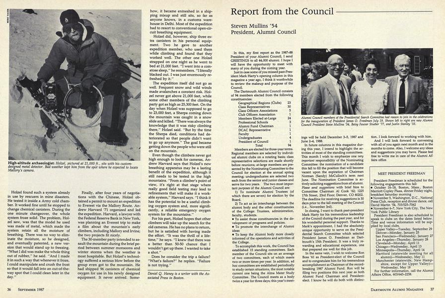 Report from the Council