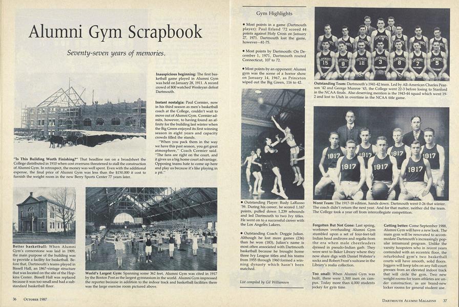 Alumni Gym Scrapbook