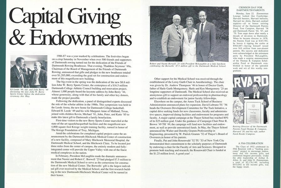 Capital Giving & Endowments