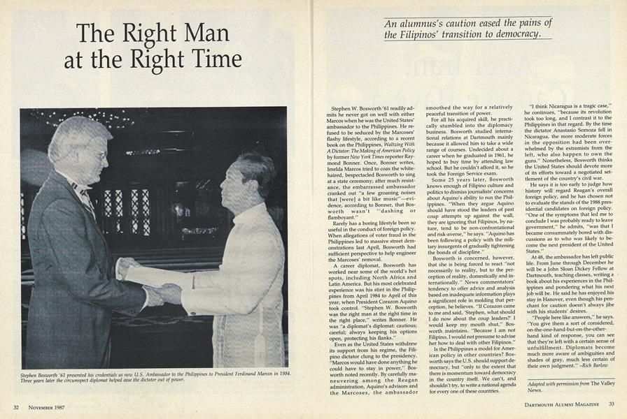 The Right Man at the Right Time