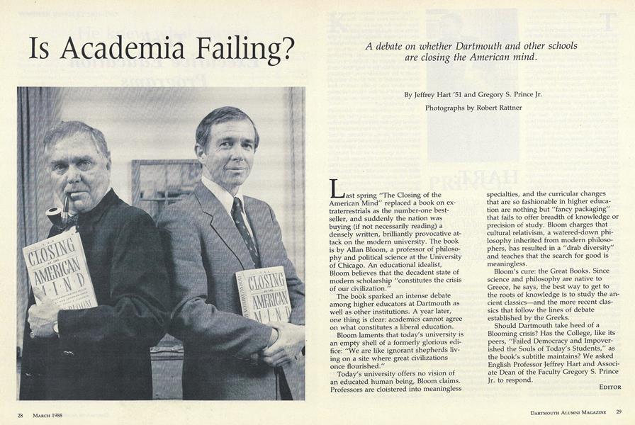 Is Academia Failing?