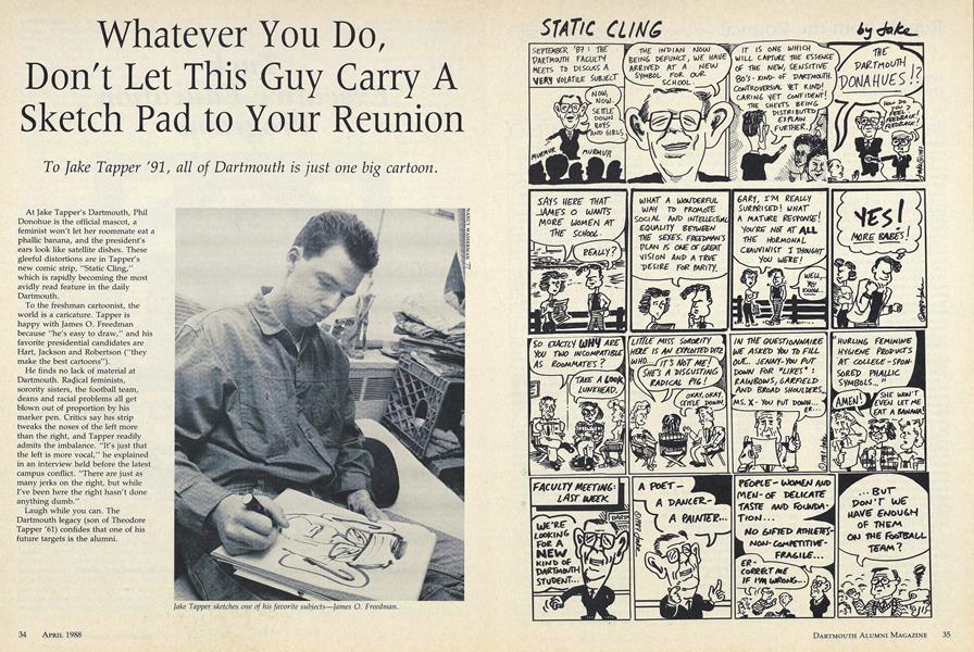 Whatever You Do, Don't Let This Guy Carry A Sketch Pad to Your Reunion