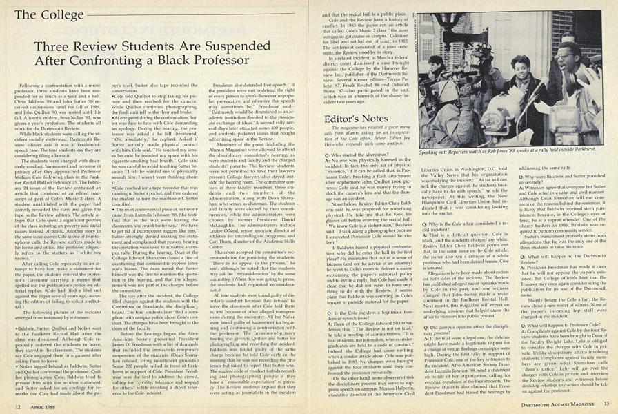 Three Review Students Are Suspended After Confronting a Black Professor