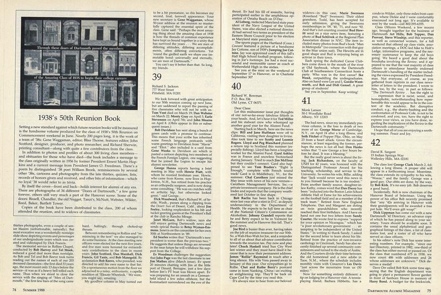1938's 50th Reunion Book