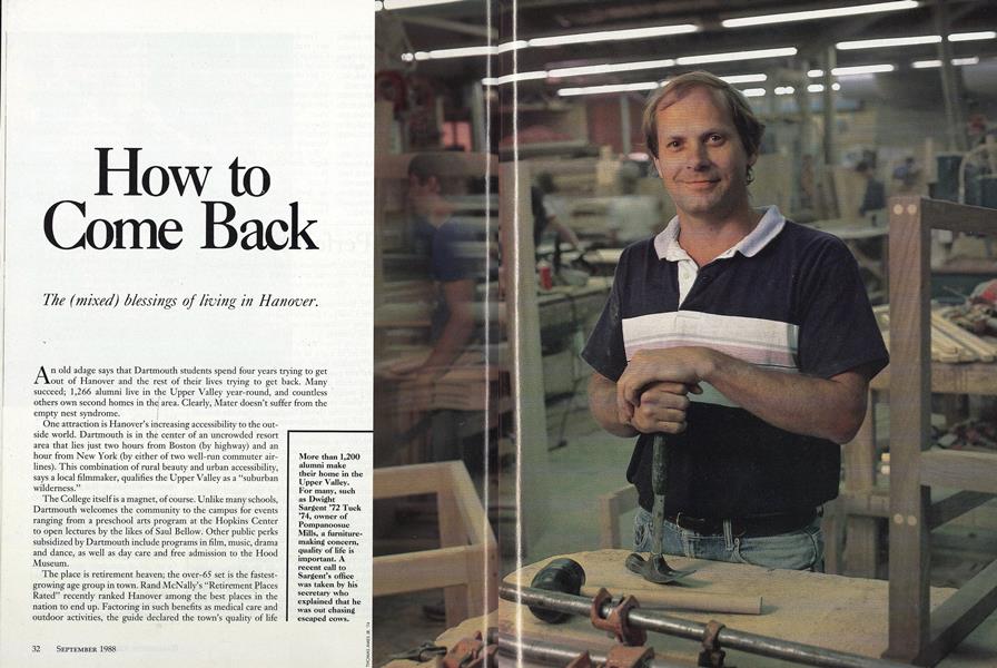 How to Come Back
