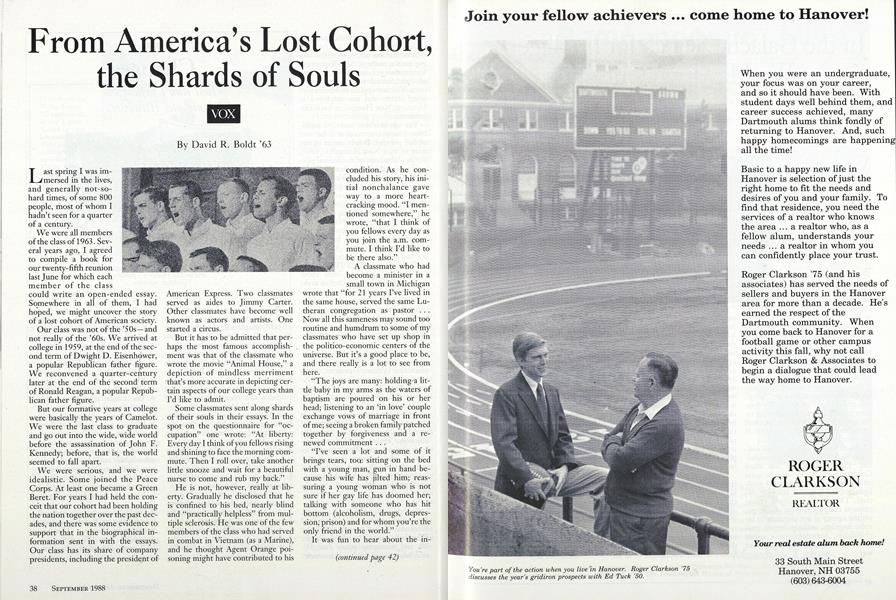 From America's Lost Cohort, the Shards of Souls