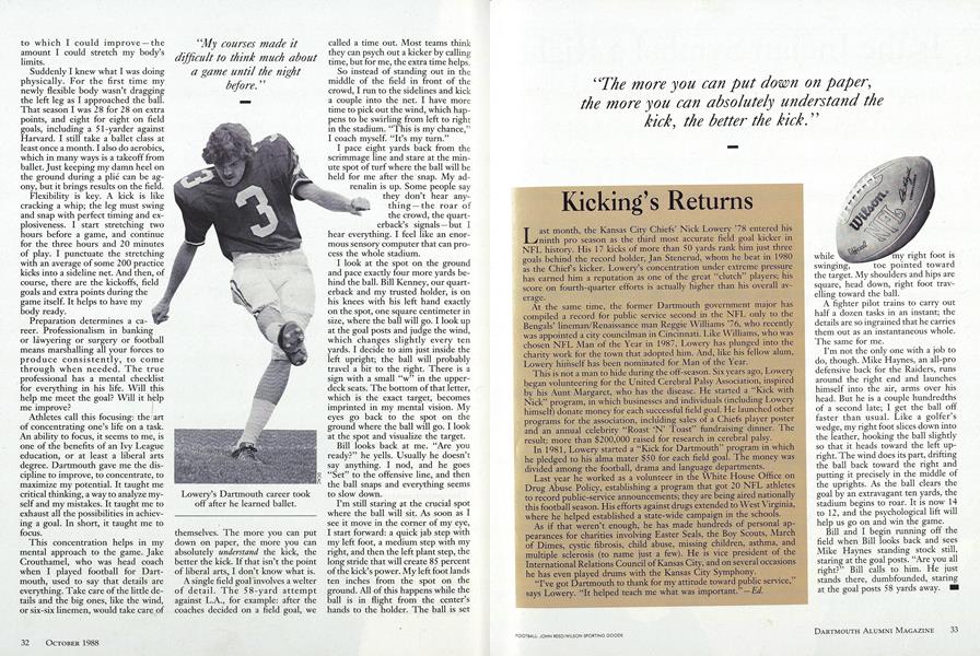 Kicking's Returns