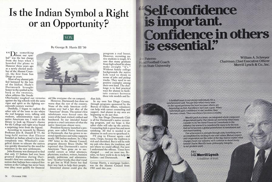 Is the Indian Symbol a Right or an Opportunity?