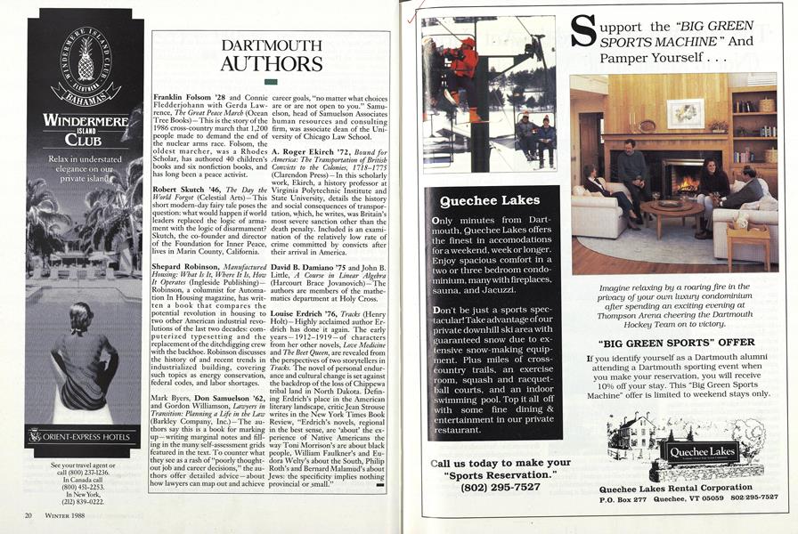 DARTMOUTH AUTHORS