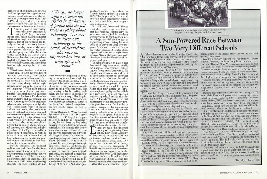 A Sun-Powered Race Between Two Very Different Schools