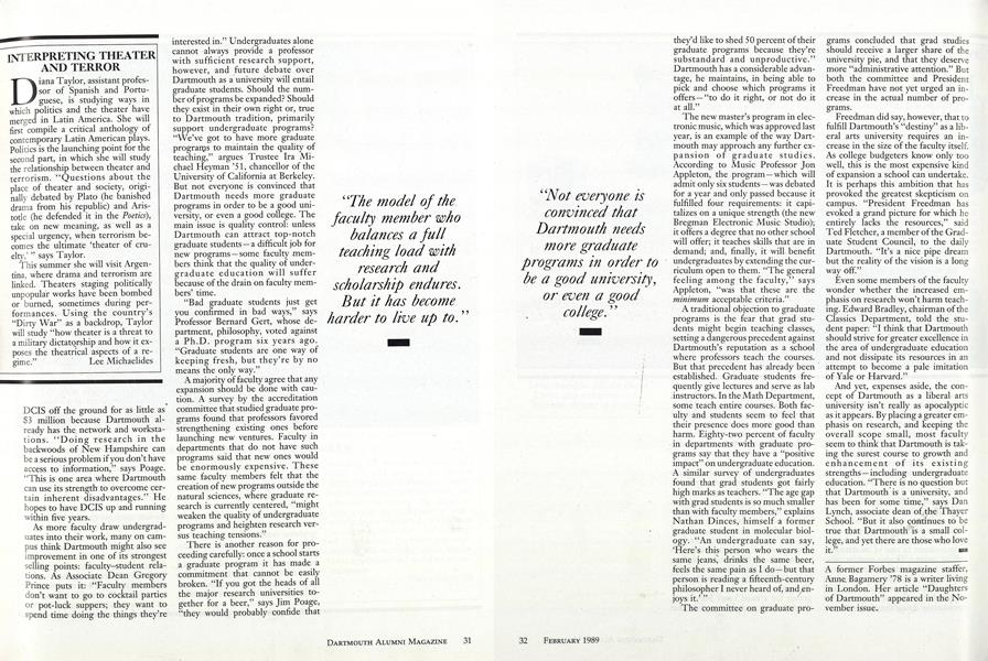 INTERPRETING THEATER AND TERROR