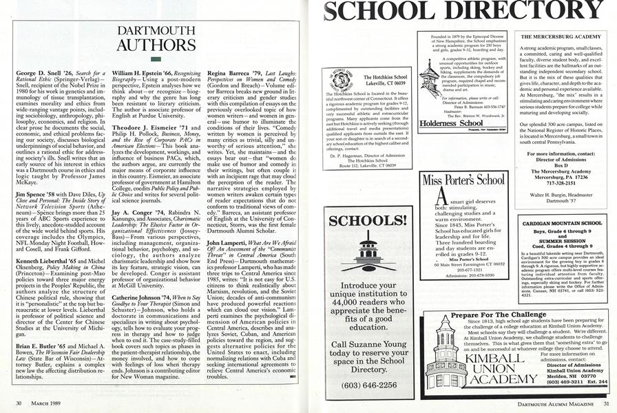 DARTMOUTH AUTHORS