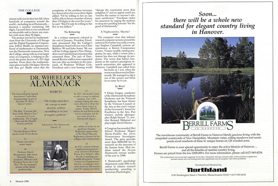 DR. WHEELOCK'S ALMANACK