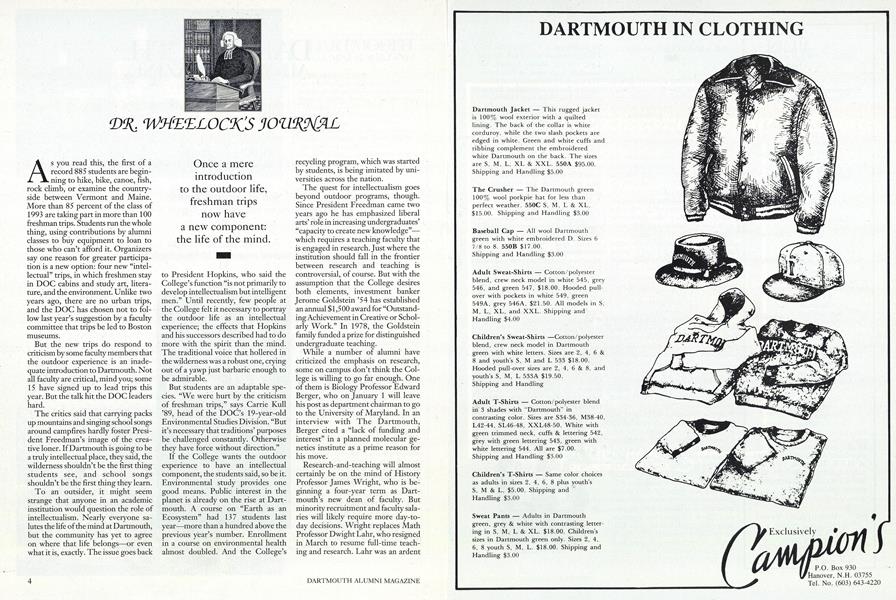 DR WHEELOCK'S JOURNAL