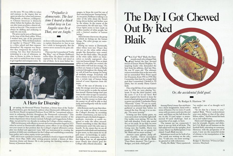 The Day I Got Chewed Out By Red Blaik
