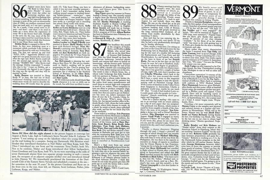 Sierra Hi! How did the eight alumni