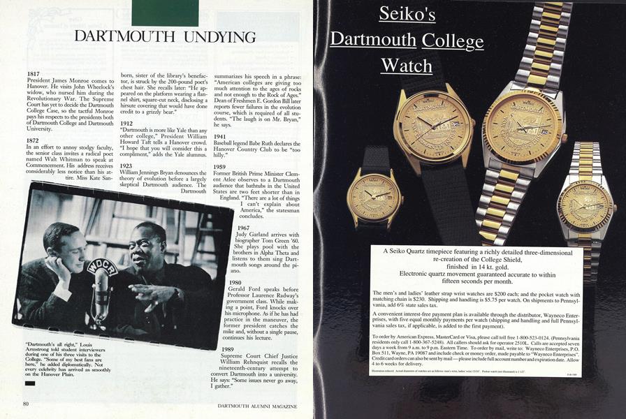 DARTMOUTH UNDYING