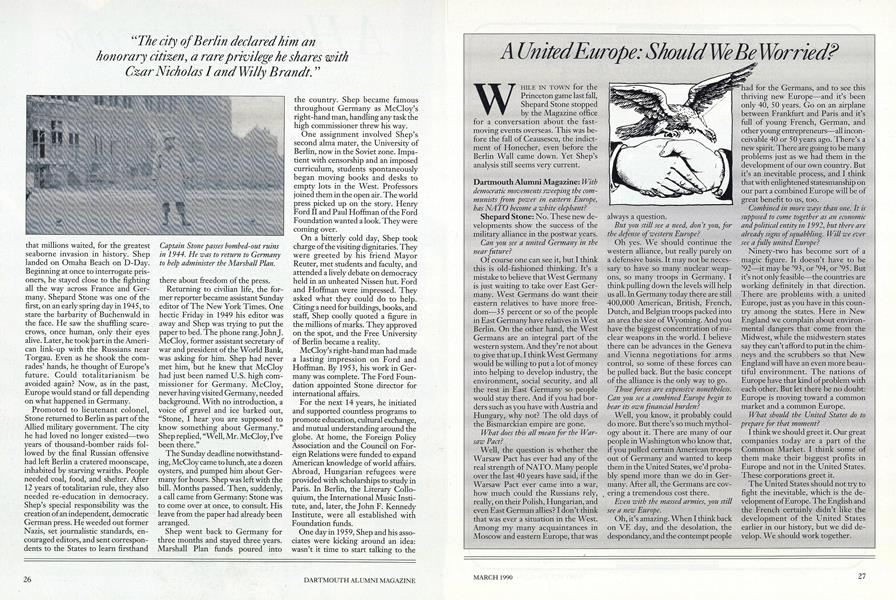 A United Europe: Should WE Be Worried?