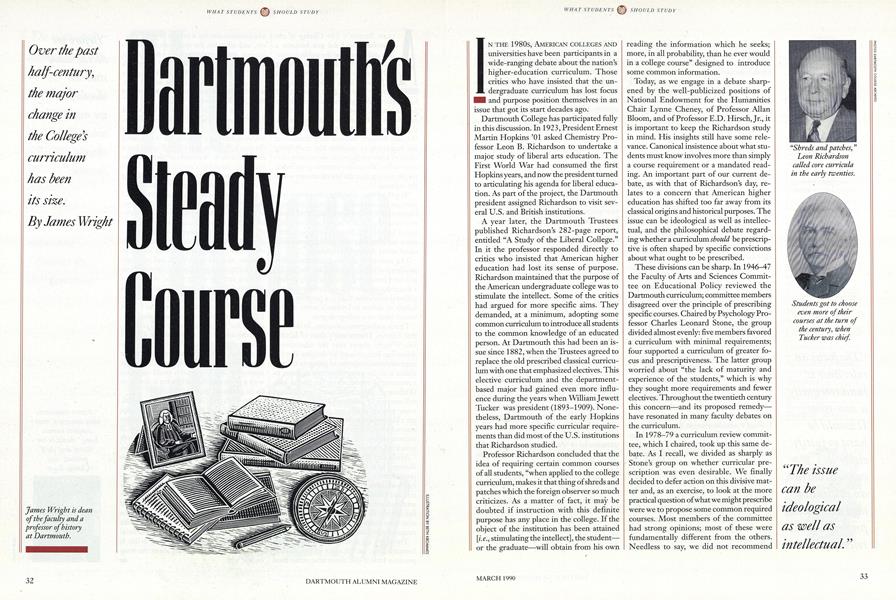 Dartmouth's Steady Course