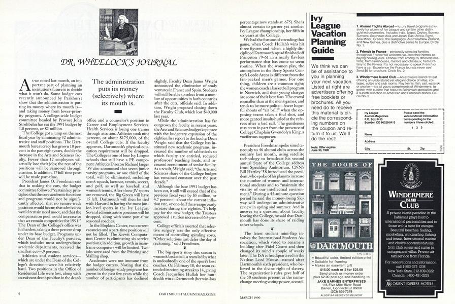 DR. WHEELOCK'S JOURNAL