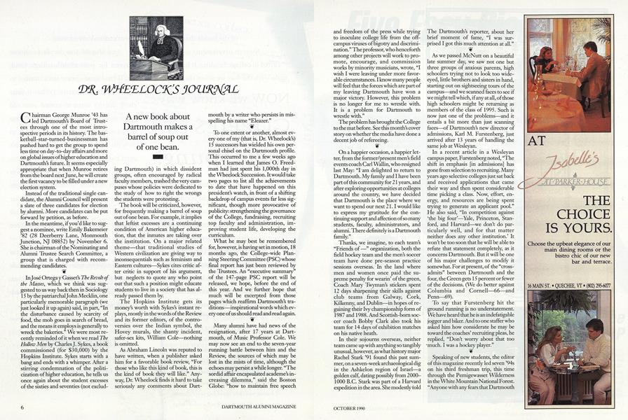 DR. WHEELOCK'S JOURNAL