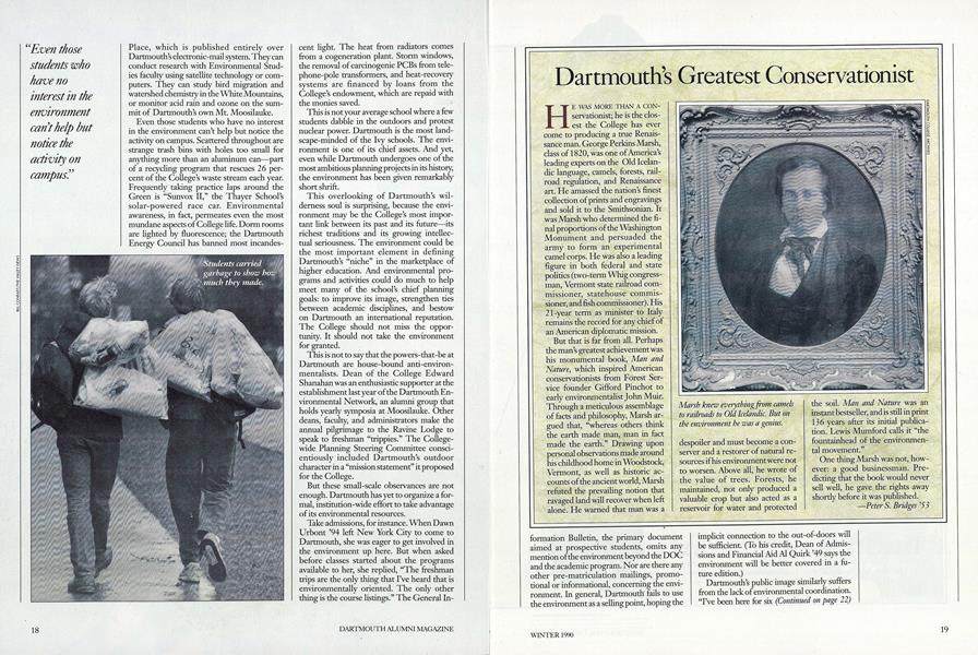 Dartmouth’s Greatest Conservationist