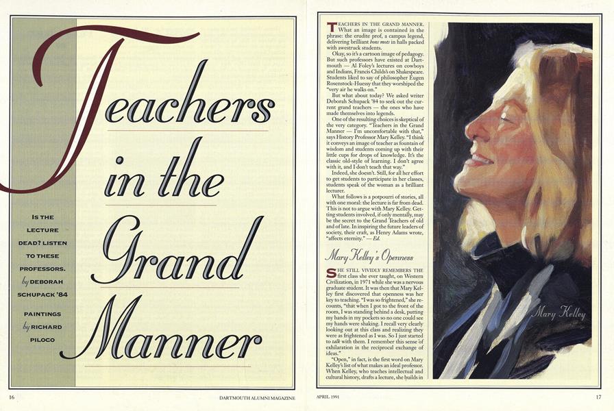 Teachers in the Grand Manner