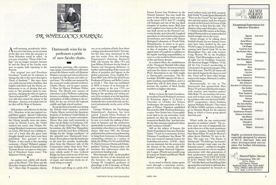DR. WHEELOCK'S JOURNAL