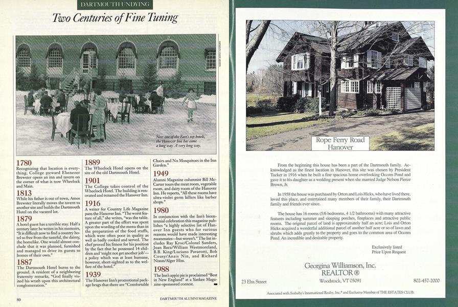 Two Centuries of Fine Tuning