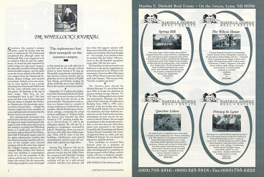 DR. WHEELOCK'S JOURNAL