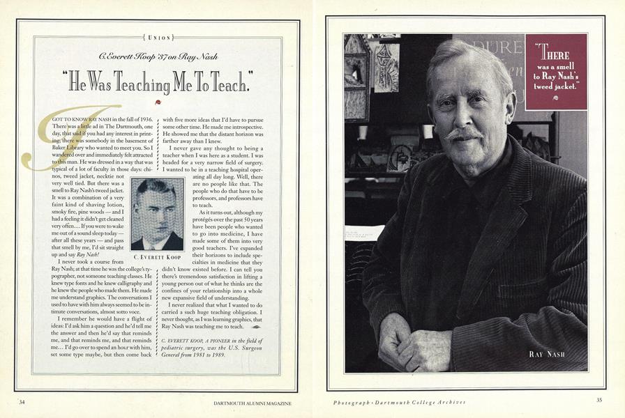 C. Everett Koop '37 on Ray Nash