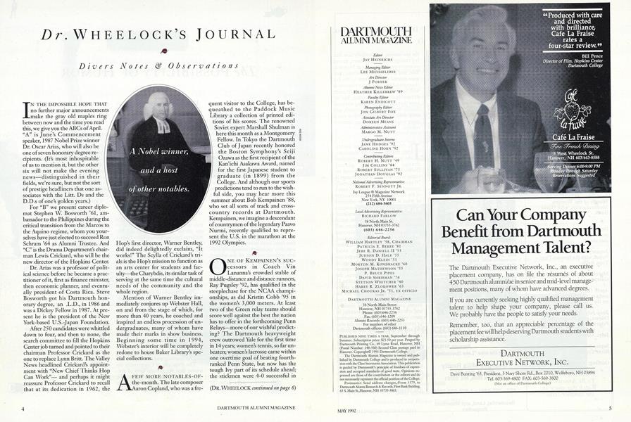 Dr. Wheelock's Journal