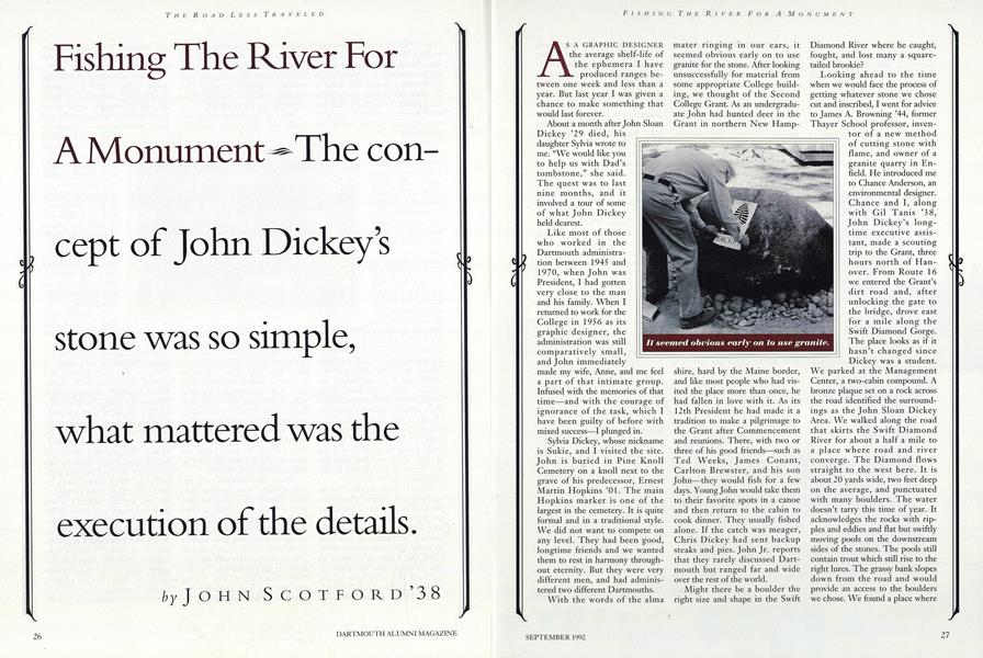 Fishing The River For A Monument