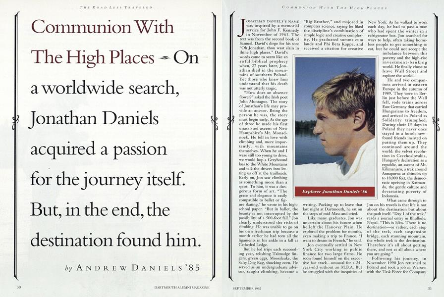 Communion With The High Places