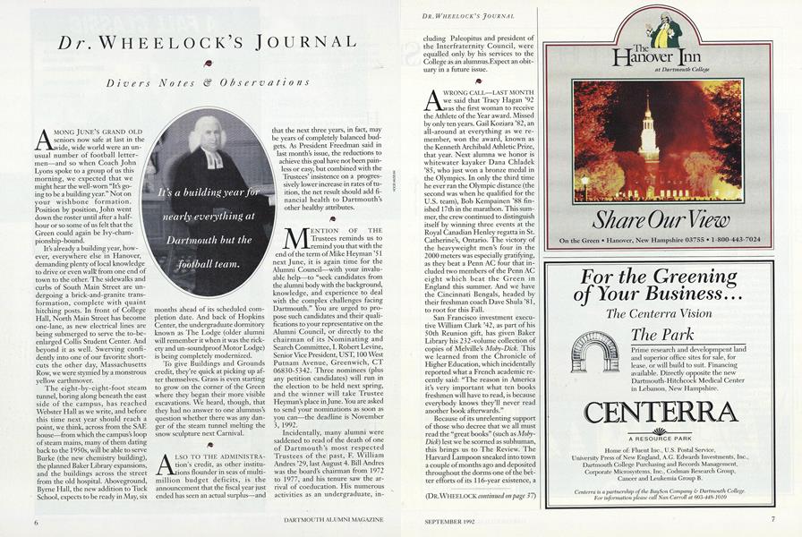 Dr. Wheelock's Journal