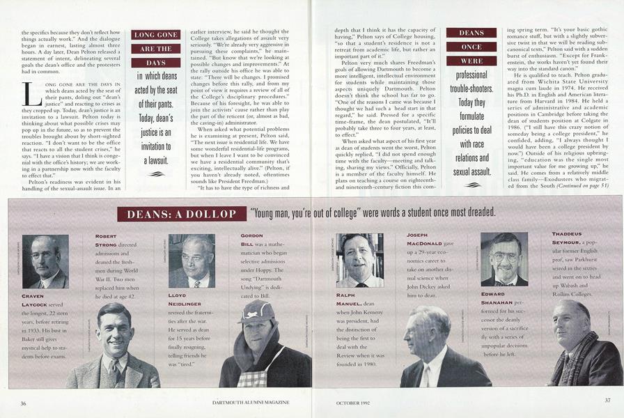DEANS: A DOLLOP