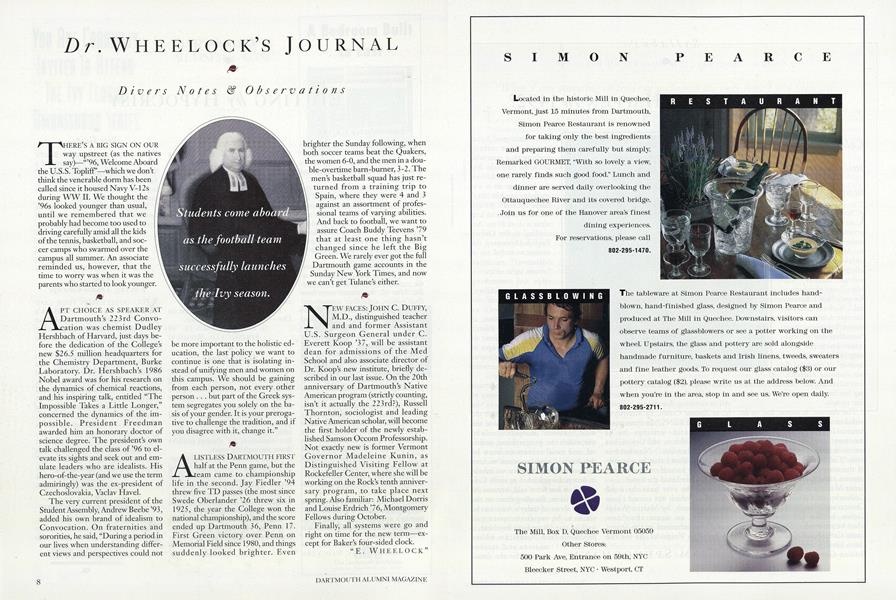 Dr. Wheelock's Journal