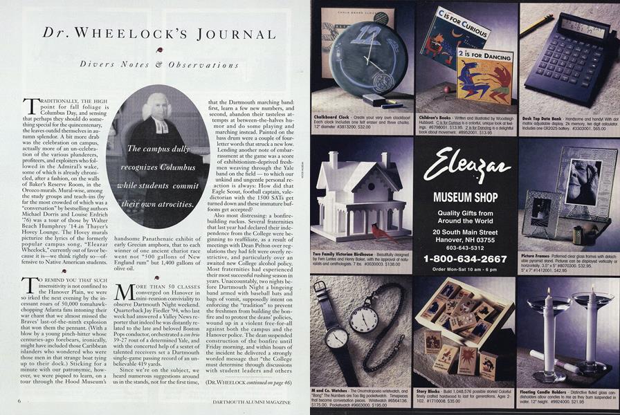 Dr. Wheelock's Journal