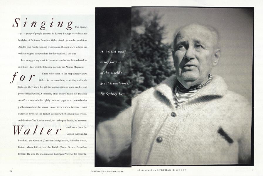 Singing for Walter