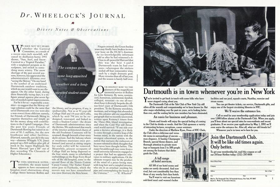 Dr. Wheelock's Journal