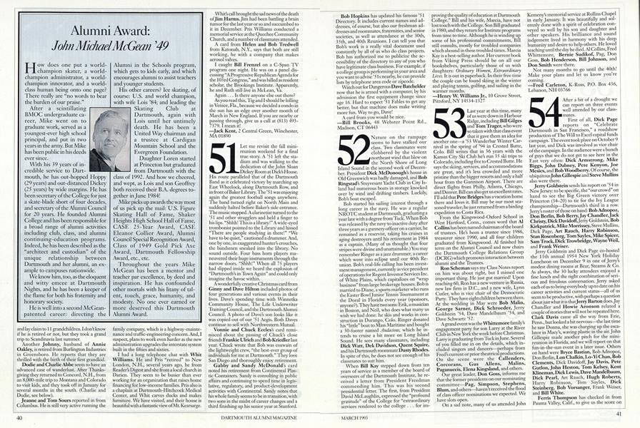 Alumni Award: John Michael McGean