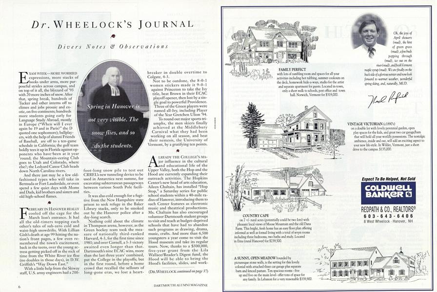 Dr. Wheelock's Journal