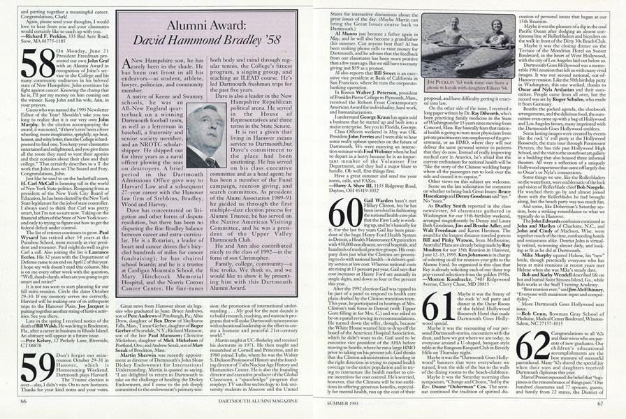 Alumni Award: David Hammond Bradley '58
