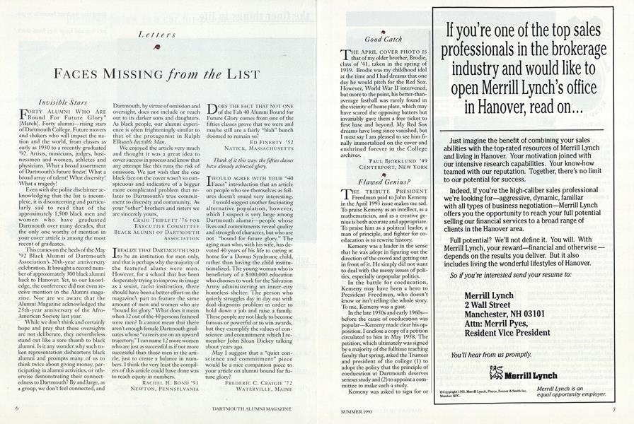 Faces Missing from the List