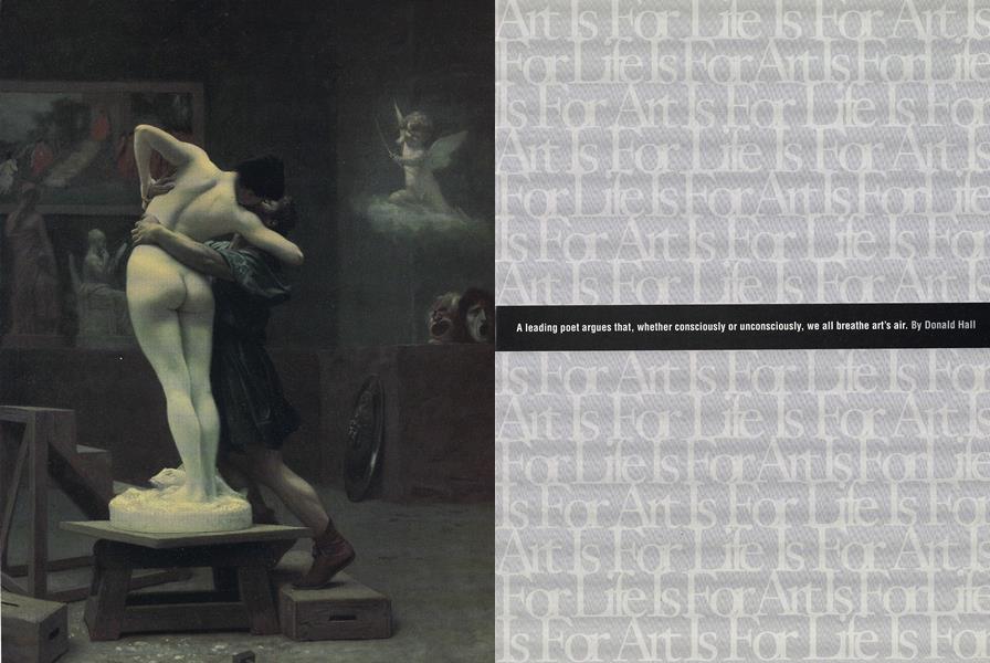 A leading poet argues that, whether consciously or unconsciously, we all breathe art's air.