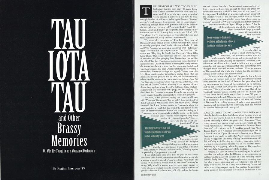 Tau Iota Tau and Other Brassy Memories