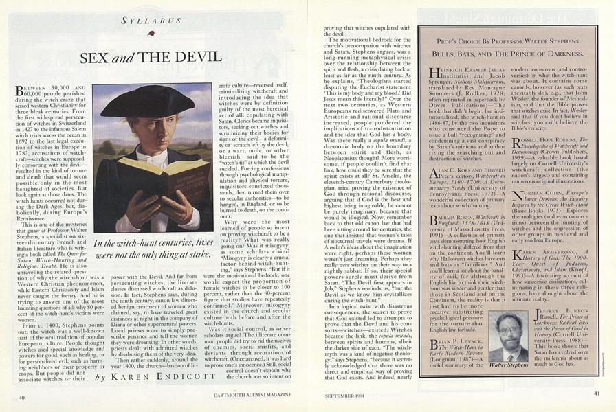 SEX AND THE DEVIL