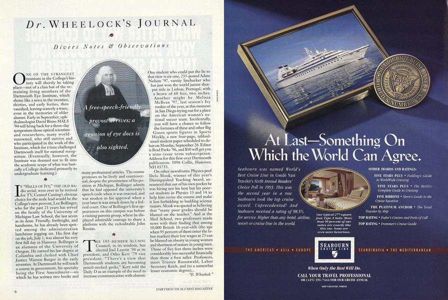Dr. Wheelock's Journal